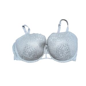Cacique Boost Balconette Elegant Lace Women's Bra Gray Silver 40G